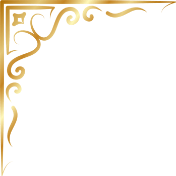 Elegant Gold Decorative Corner png