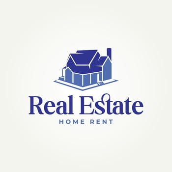 minimalist real estate home rent silhouette icon logo illustration design. simple modern architecture, building, property logo concept vector