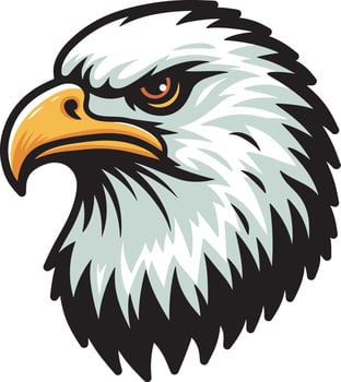 Eagle head logo design vector