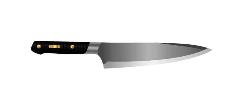 Chef Kitchen Knife Realistic illustration png