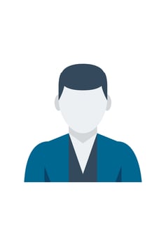 icon employee. personal profile symbol vector