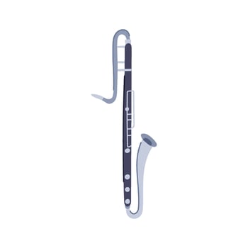jazz clarinet cartoon illustration vector