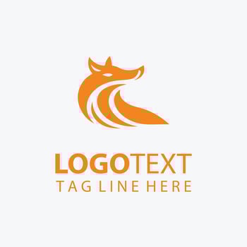 orange Fox Logo vector