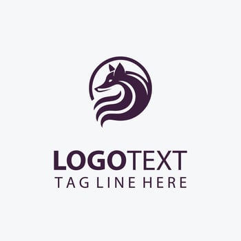Elegant Golden Fox Logo vector