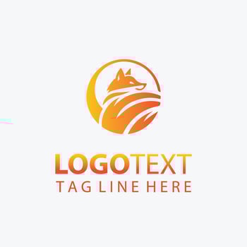 Sleek Fox Logo vector