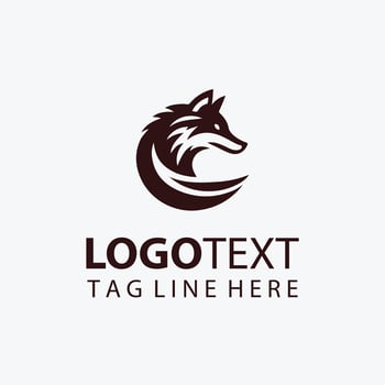 fox animal logo vector