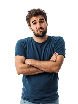 a man with his arms crossed standing with his arms folded png