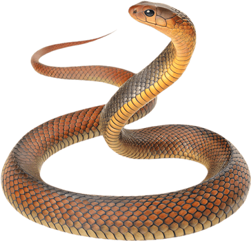 Captivating Eastern Brown Snake Illustration for Graphic Use. . png