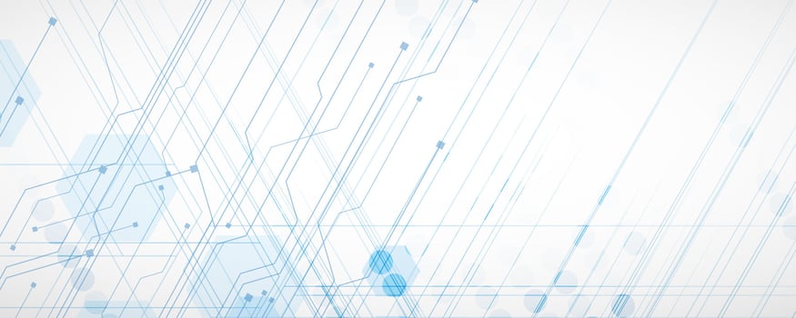 Abstract technology background with blue lines vector