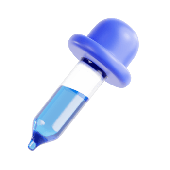 3D Dropper Icon Illustration Render png