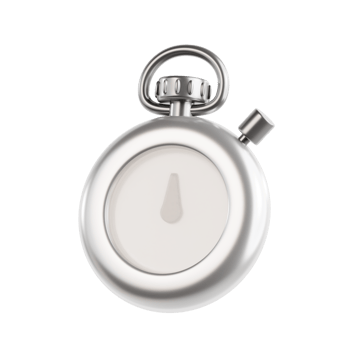 3D Stopwatch Icon Illustration Render png