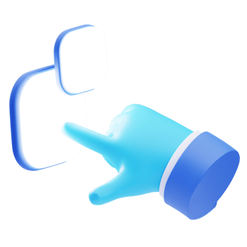 3D AR Touch Icon Illustration Render png