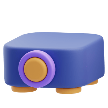 3D Projector Icon Illustration Render png