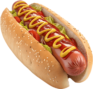 Smiling Hot Dogs Clipart for Kid-Friendly Graphics. . png