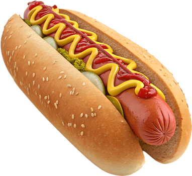 Vibrant Hot Dogs Clipart for Cooking-Themed Websites. . png
