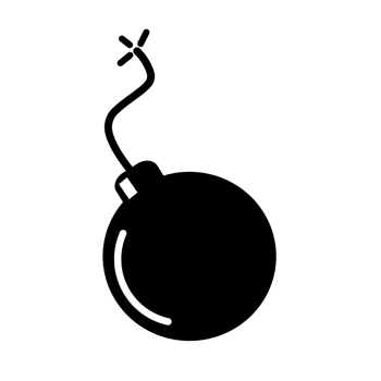 Bom icon in flat design. png