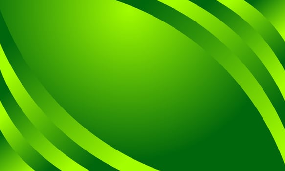 Abstract Green Background with Curved Lines vector