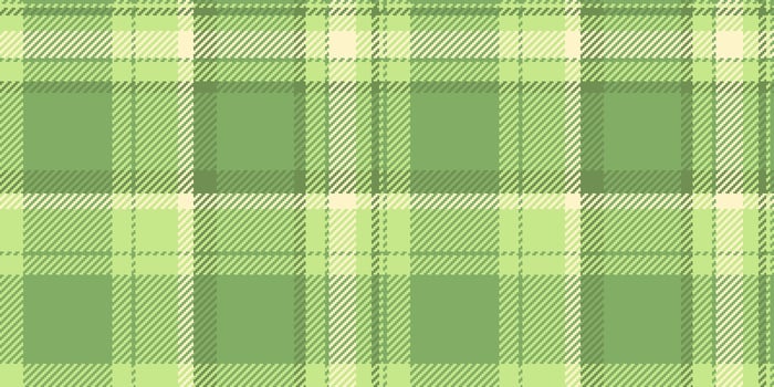 Official texture check, perfect plaid fabric background. French tartan pattern seamless textile in green and light colors. vector