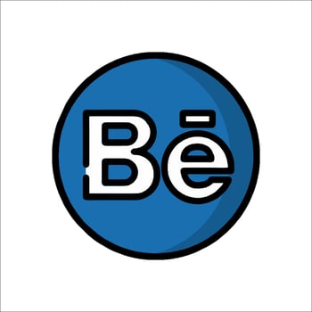 Be logo in a circle with the word be in it vector