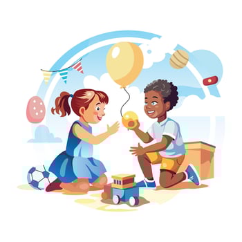 Daily Lifestyle Flat Style Illustrations vector