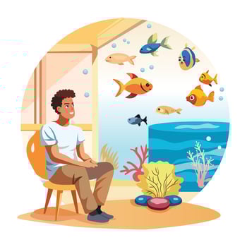 Joyful Activities Flat Style Illustrations vector