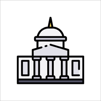 The capitol building in washington, dc vector