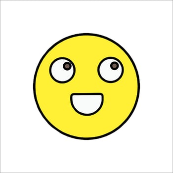 A smiley face with eyes and a smile vector
