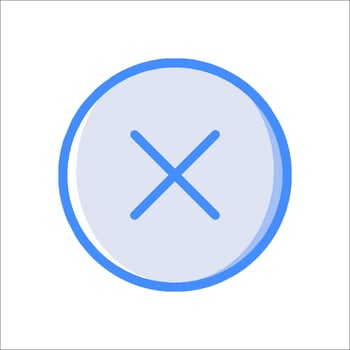 An icon of a cross on a white background vector