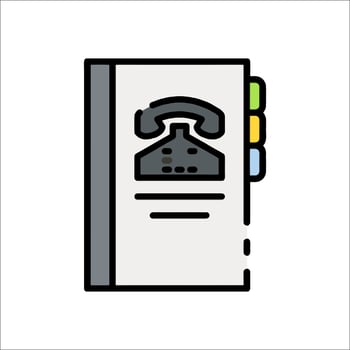 A phone icon on a white background vector