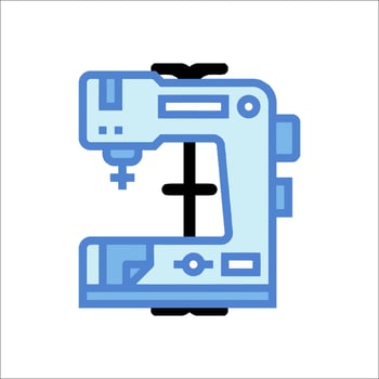 A sewing machine icon on a white background vector