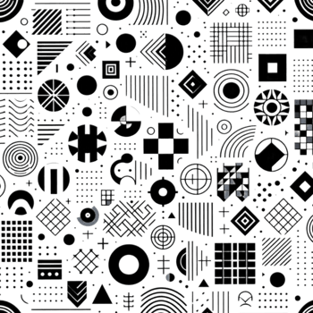 Creative Abstract background with various geometric shape png