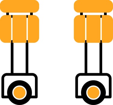 Pistons Colorful Icon vector