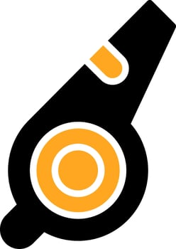 Whistle Colorful Icon vector