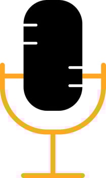 Microphone Colorful Icon vector