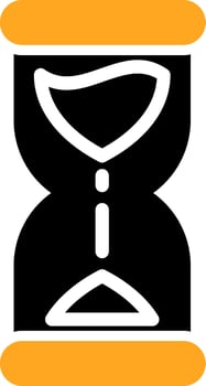Hourglass Colorful Icon vector