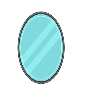 illustration of mirror vector