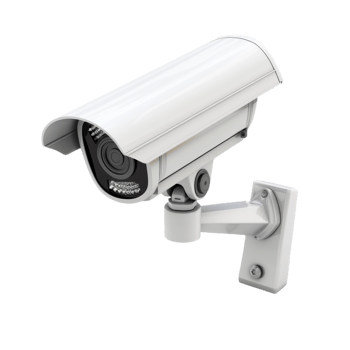 CCTV Camera With Infrared Night Vision on Isolated Background. Surveillance Concept png
