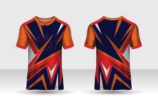 Soccer jersey sport shirt design template, Esport Gaming T Shirt vector
