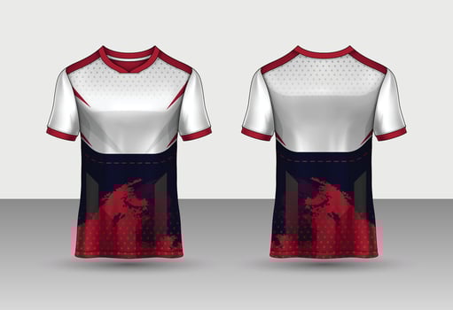modern jersey design with white and black vector