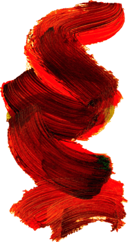 Red Brush Stroke, hand-drawn watercolor painting illustration png