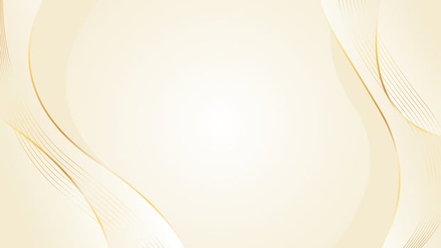 Abstract elegant beige luxury wave background with gold lines vector