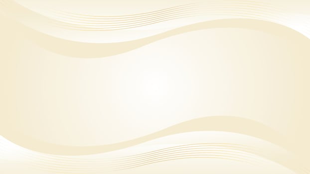 Abstract beige luxury wave background with gold lines. Elegant modern wallpaper vector