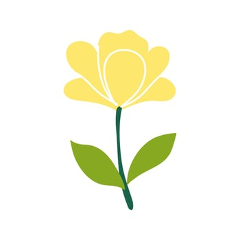 Yellow Flower Icons Clipart Set vector