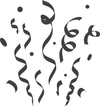 Confetti explosion. Elements for birthday party and carnival celebration. Falling serpentine and burst of firework for surprise and gift decorations png