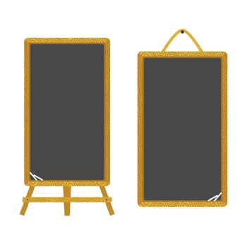 Empty blackboard with portrait style vector