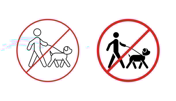 no pets allowed icon sign vector