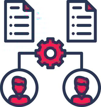 Onboarding Line Half Filled vector