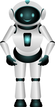 Friendly Robot Character Illustration png