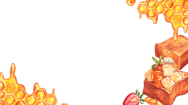 Handdrawn of frame Toast Ice cream watercolor png