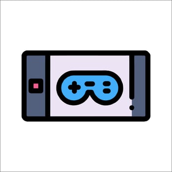 A game controller on a white background vector